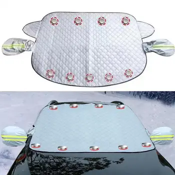 Сенника за кола, Сгъваем капак, предното стъкло на превозното средство, Водоустойчива защита от замръзване през зимата, Утолщенное покритие на предното стъкло