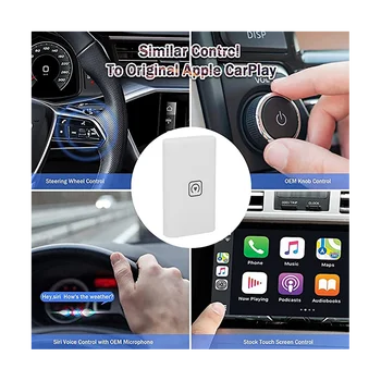 Безжичен адаптер Carplay Безжичен ключ Carplay за кабелна колата Carplay VW, Audi, Kia и Honda Carplay Ai Smart Box Multimedia