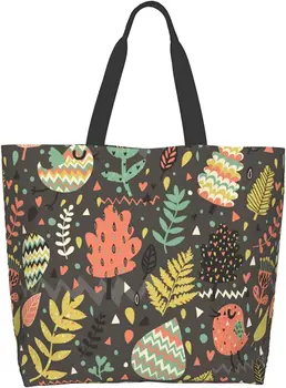 Лесни за многократна употреба парусиновые чанти за пазаруване, женствена чанта през рамо, чанта-тоут, пътна чанта с цветя и птици