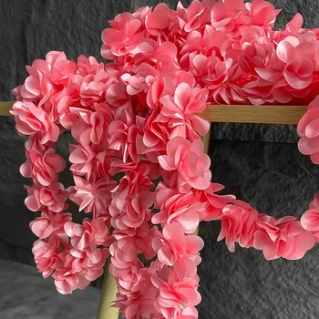 Декоративна тъкан с драпировкой от изкуствени цветя нишки, розови дантелени аксесоари, изделия ръчна изработка, Креативна дрехи, Дизайнерски тъкани