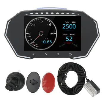 Авто HUD дисплей в режим на OBD2 GPS, многофункционален дигитален скоростомер за превозни средства