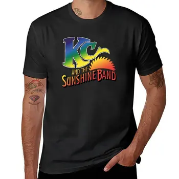 Нова тениска KC and The Sunshine Band, бързосъхнеща тениска, реколта дрехи, мъжки ризи, опаковка