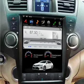 12,1 Инчов Авто стерео Android Tesla За Toyota Highlander Kluger 2009-2013 Главното устройство GPS Навигация С Carplay JBL DSP WIFI 4G