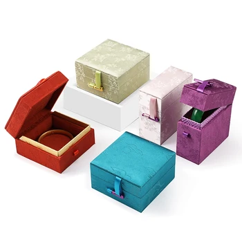 Висококачествена кутия за гривни, кутия за съхранение на колена, ленти за китки, ковчег за бижута от злато и нефрит, подарък кутия