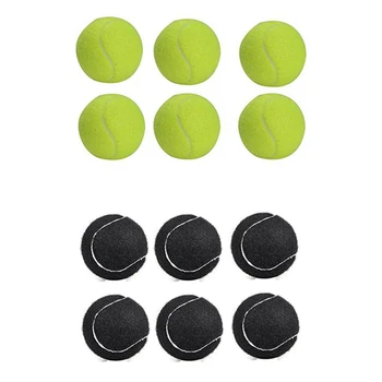 6 бр. в опаковка топки за тенис, износоустойчиви еластични спортни топки 66 мм, женски тенис топка за начинаещи