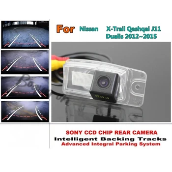 За Nissan X-Trail Qashqai J11/Dualis 2012 ~ 2015 Бек-Песни Чип-Камера Автомобилна Камера за обратно виждане CCD Точков Електронен Аксесоар