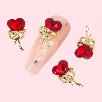 Декоративни Лесно приложими и искрящи кристали Love Heart маникюр Очарователен аксесоари за нокти