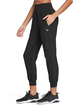 Дамски панталони за джогинг BALEAF с висока засаждане 7/8, леки спортни панталони за джогинг, бързо съхнещи