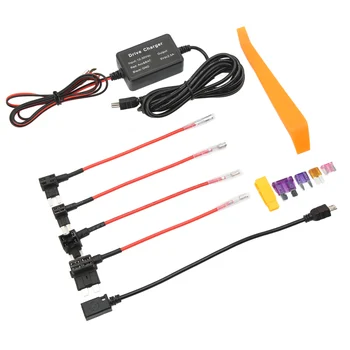 Dash Cam Hardwire Kit табло с защита от прегряване от 12‑30 до 5, за GPS-навигатор
