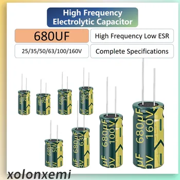 2/5/10 бр 680 icf висока честота на Електролитни кондензатори 25 35 50 63 100 160 В Ниското ниво на съпротивление esr HF Здрав