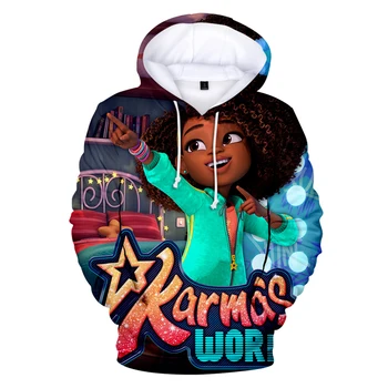 Karmas World Hoody 3D Спортен Костюм С Дълъг Ръкав Дамски Мъжки Hoody Harajuku Градинска Облекло Популярната Американска Детска Телевизионна Унисекс Облекло