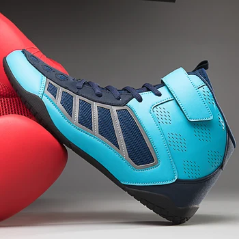 2023 Нови борцовские обувки Мъжки дамски добро качество боксови обувки за състезания Унисекс Спортни обувки за борба с Маркови маратонки, боксови