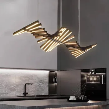 Застолбите линейна полилей Nordic реплика design lamp Офис висящи лампи Кухня, Хол с Трапезария и домашен вътрешна светлина