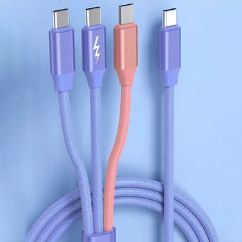 кабел Type-C с дължина 150 см, Решението за зареждане 1 3 Изход, кабел Type-C/Micro USB