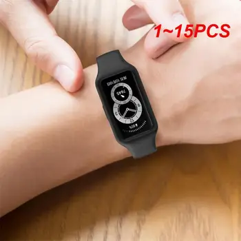 1 ~ 15 бр. Елегантен силиконов каучук + калъф за каишка за часовник Band Honor 6 7 аксесоари за умен часа Huawei Band 6 7 8 часовници, спортни часовници