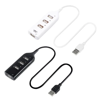 Хъб USB 2.0, Високоскоростно Предаване на данни 5 Mbps, USB Сплитер за лаптоп, Директна Доставка на диск