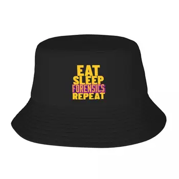 Нова шапка-кофа Eat sleep съдебна медицина repeat, дрехи за голф, шапка със закопчалка отзад, мъжки шапки, дамски