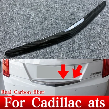 Декоративна капачка от Въглеродни Влакна Cadillac 2014 2015 2016 2017 2018 ATS Заден Багажник, Броня от Въглеродни Влакна Декоративна ивица Спойлер
