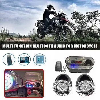 12 В Мотоциклет с двама говорители, Радио волана, USB зарядно устройство, Звукова система мотоциклет, Стерео високоговорители, дистанционно управление, съвместими с Bluetooth