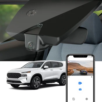 Арматурното табло, камера за Hyundai Santa Fe (4-то поколение) 2021 2022 2023 американската версия, 4K 2160P FITCAMX OEM Стил Автомобилен видеорекордер WIFI приложение LHD