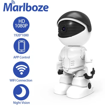 Marlboze 1080P Робот WIFI IP Камера следи бебето Уеб камера Приложението за Дистанционно Управление на Умен Дом Видеонаблюдение ВИДЕОНАБЛЮДЕНИЕ Безжична Камера