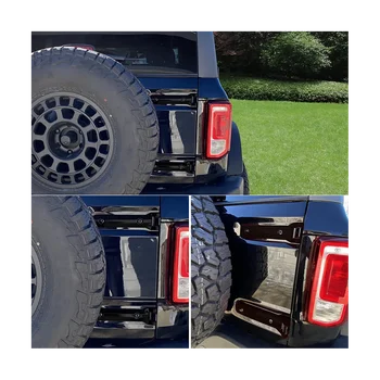 Отрежете капак на панти на задната врата на багажника Външни аксесоари за Ford Bronco 2021 2022 2023 Аксесоари (черен)