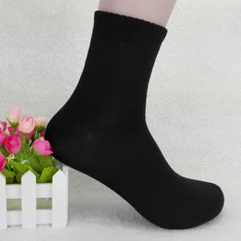 3 бр. Чорапи, Сиви памучни бизнес мъжки чорапи, Меки Висококачествени Ежедневни дамски чорапи за краката, чорапи със средна дължина, Есенни чорапи до глезена