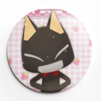 Иконата Kuro Inoue Софт бутон На Ревера Аниме Черна котка Жени Декор Брошка Бижу Бижу Подарък 58 мм