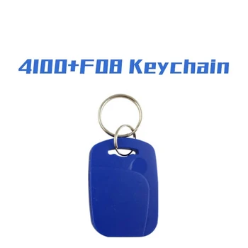 5шт 4100 + F08 RFID-етикет Smart NFC С двоен чип IC + ID Композитен Ключодържател 125 khz 13,56 Mhz EM4100 TK4100 + S50 Fudan Key Token