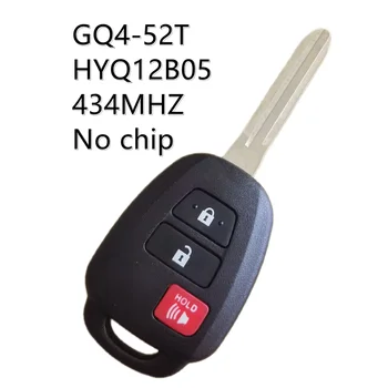 Автомобилен Ключ с дистанционно Управление за Toyota RAV4 Highlander Sequoia Tundra Tacoma Fob 3 4 Бутона 433 Mhz, Без чип GQ4-52T HYQ12B05
