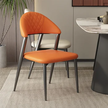 Скандинавските преносими трапезни столове, Метални водоустойчив вечерни Модерни столове за всекидневна Кухненски Sillas Cocina Стол за украса на ресторанта
