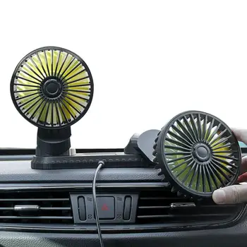 Авто вентилатор USB с Регулируем вентилатор на 360 Градуса, Преносим Електрически Автоматични феновете за арматурното табло на колата, Камион, ван, suv, кемпер, климатик за вашия домашен офис