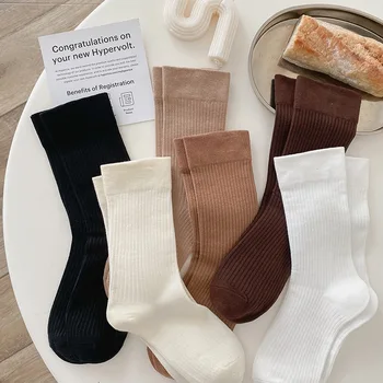 6 Чифта/лот, висококачествени сезонни мини чорапи, обикновена меки дишащи Свободни памучни чорапи, Дамски лоферы, чорапи за спорт