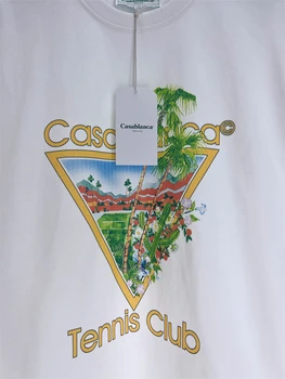 Градинска Облекло 23SS
 Castle Triangle Казабланка Тениски за Тенис клуба, Мъжки И Дамски Тениски с къс ръкав, Готика