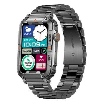 Смарт часовници KR88 с голям екран 1,57 инча HD, Bluetooth-предизвикателство, Мониторинг на състоянието на здраве, Спорт на открито, Мъжки и Женски Умен часовник