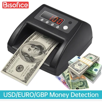 Мини-UV-детектор на фалшиви банкноти Bisofice фабрика пари EURO/USD/GBP Автоматично откриване на пари с помощта на UV MG IR за магазини за хранителни стоки
