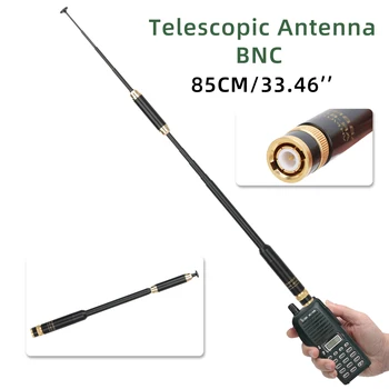 ABBREE AR-800 BNC Двухдиапазонная Телескопична Антена VHF/UHF 144/430 Mhz За Преносими Радиостанции Baofeng TYT Wonxun Аксесоари за шунка радио