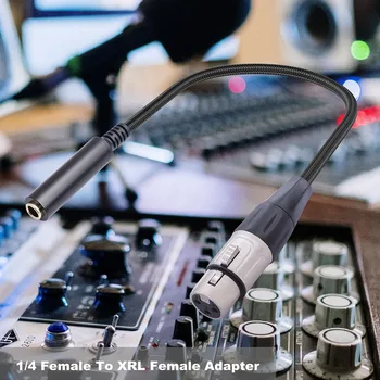 1бр 24 AWG 1/4 Инча Жак за XLR кабел, Найлон 30 см (1 фут) резервни Части за електрически инструменти и аксесоари за Музикални Инструменти