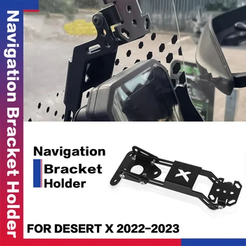 Резервни части за мотоциклети 2023, Навигация скоба с поддръжка на GPS, държач за комунални услуги Ducati Desert X 2022-2023 и GPS-навигатор