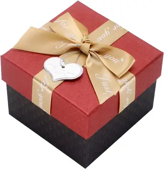 Скоростната, Червени квадратни Подаръчни кутии с капаци, за опаковане на Подаръци За партита, декорации, сватби, рожденни Дни