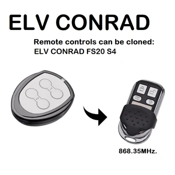Дистанционно управление Открывателем Гаражни врати ELV CONRAD 868,35 Mhz Модел ELV CONRAD FS20 S4