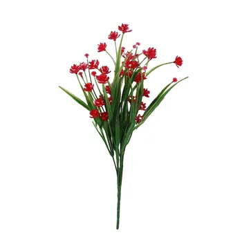 Аранжировка от изкуствени цветя за офис -реалистични и устойчиви пластмасови цветя за украса на помещения и на улицата