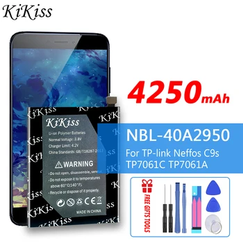 Нова Батерия KiKiss 4250mAh NBL-40A2950 За мобилен телефон TP-link Neffos C9s TP7061C TP7061A/C9 MAX C9MAX TP7062A