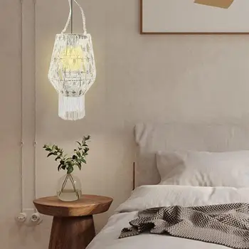 Елегантен Дизайн, Лампа в стил бохо, окачена лампа в скандинавски стил, Ръчно изработени, на кутията за подвесного лампа в скандинавски стил, Универсален Бохемски интериор за спални
