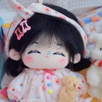 20 см кукла Kawai Аниме плюшени памучни кукла Сладки плюшени фигурки на поръчка Играчки памук САМ кукла плюшени играчки, подарък за момичета и момчета
