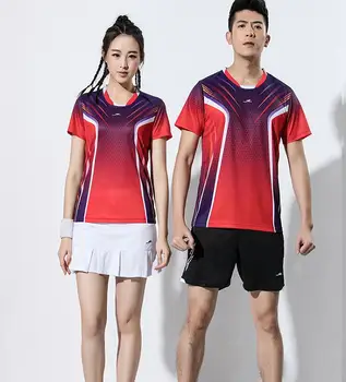Нова мъжка/женска тениска за бадминтон/тенис, бързо съхнещи тениски за фитнес, спортни панталони, поли за жени, Стаи за ризи за мъже