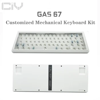 ZUOYA GAS67 Hot Swap RGB Mechanical Gaming Keyboard Комплект Жичен подкрепа Конструкция уплътнение на 