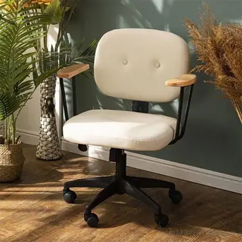 Компютърен стол, Домашен офис, седалков лифт, Въртящо се на 360 ° на Стола, Удобно работно кресло с един прост стол, една Спалня, работно бюро, общежитие, стол
