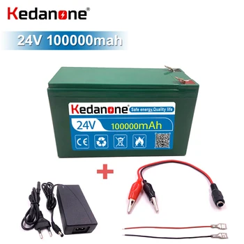 Kedanone2023 24V 100AH 18650 литиево-йонна батерия За Слънчева Улична лампа Ксенонова Лампа Инвертор Електрически Мотор Скутер + зарядно устройство