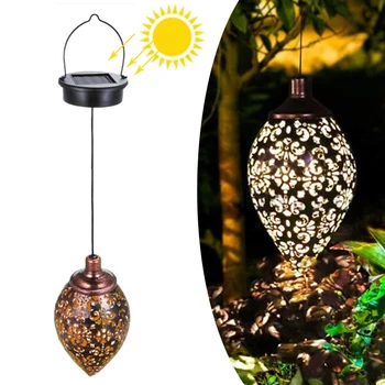 Нова слънчева Подвесная лампа Led Moroccan Garden Фея Светлини Ip55 Водоустойчив Здрав Фенер Декор на стените за Декорация на ландшафта на двора